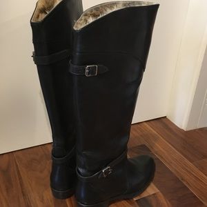 Frye Dorado Riding Boot (Rabbit Fur Lined!) - 9.5